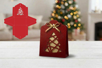 Christmas Gift Paper Bags, Christmas Gift Packaging, Paper cut Goodie Bags 3D Paper zafrans studio 