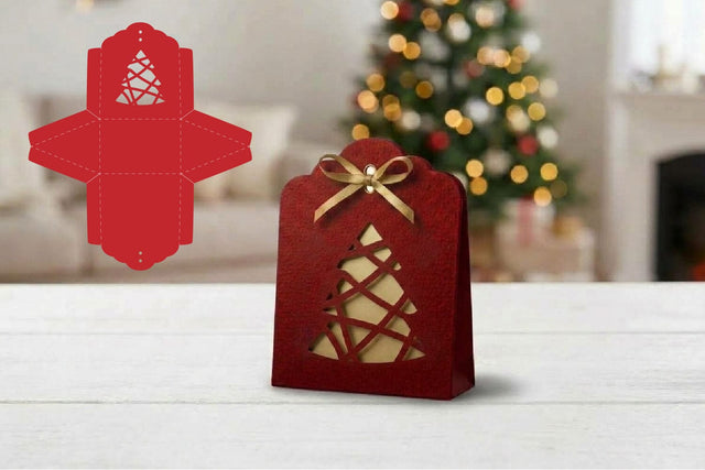 Christmas Gift Paper Bags, Christmas Gift Packaging, Paper cut Goodie Bags 3D Paper zafrans studio 