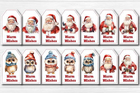 Christmas gift tag Bundle printable template Christmas tag Santa clipart Special Delivery Merry Christmas PNG Sublimation Createya Design 