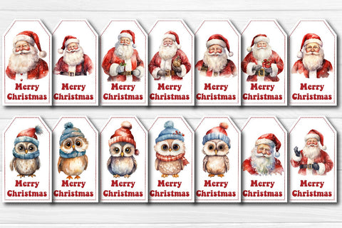 Christmas gift tag Bundle printable template Christmas tag Santa clipart Special Delivery Merry Christmas PNG Sublimation Createya Design 