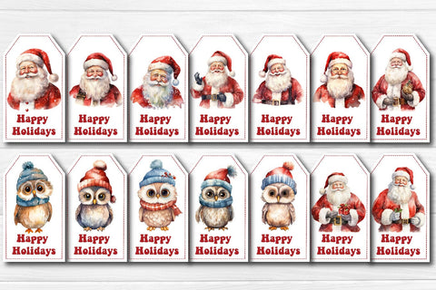 Christmas gift tag Bundle printable template Christmas tag Santa clipart Special Delivery Merry Christmas PNG Sublimation Createya Design 