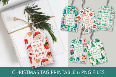 Christmas gift tag prinatbles Sublimation KMarinaDesign 