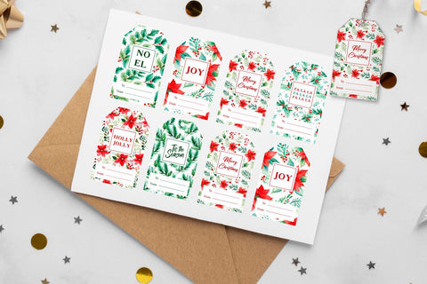 Christmas gift tag printable Sublimation KMarinaDesign 