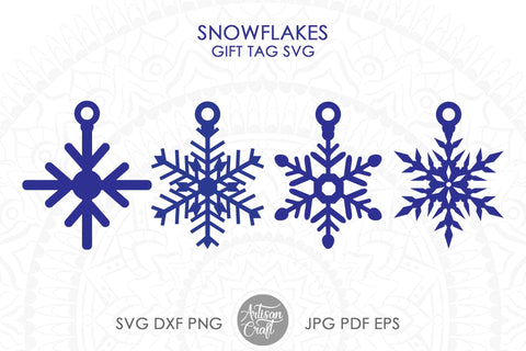Christmas gift tag SVG bundle, Christmas paper project, laser cut files SVG Artisan Craft SVG 