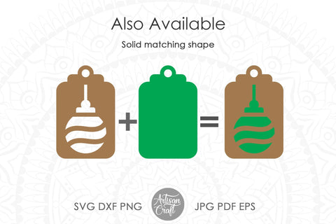 Christmas gift tag SVG bundle, Christmas paper project, laser cut files SVG Artisan Craft SVG 