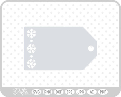Christmas Gift Tag SVG DottieDigitals 