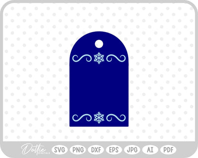 Christmas Gift Tag SVG DottieDigitals 