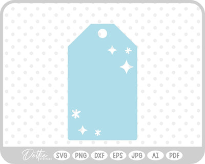 Christmas Gift Tag SVG DottieDigitals 