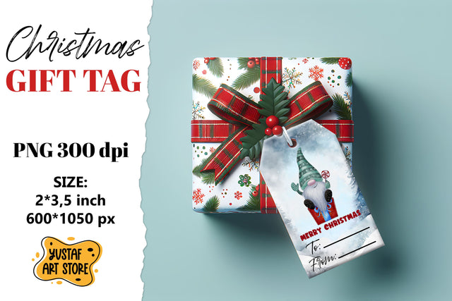 Christmas Gift Tags. Christmas gnome labels design Sublimation Yustaf Art Store 