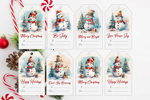 Christmas gift tags printable Sublimation KMarinaDesign 