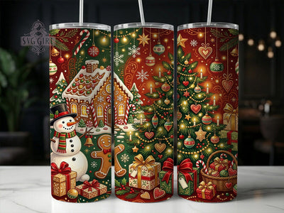 Christmas Gingerbread 20oz Tumbler, Gingerbread Xmas, Gingerbread Tumbler, Christmas Tumbler, Gingerbread PNG, Holiday Gingerbread, 20oz Tumbler Wrap, Gingerbread Wrap Sublimation SvggirlplusArt 