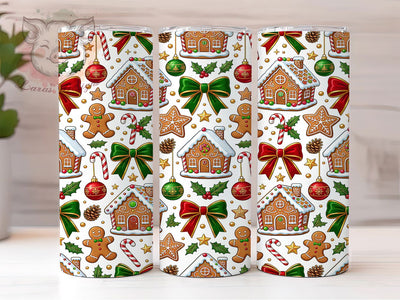 Christmas Gingerbread Candy 20oz Tumbler, Gingerbread Candy, Gingerbread Tumbler Wrap, Christmas Candy Tumbler, Gingerbread PNG, 20oz Tumbler Wrap, Gingerbread Sublimation, Candy Cane Tumbler Sublimation Lara' s Designs 