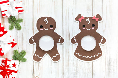 Christmas Gingerbread Candy Dome Holder SVG Duo 3D Paper Risa Rocks It 