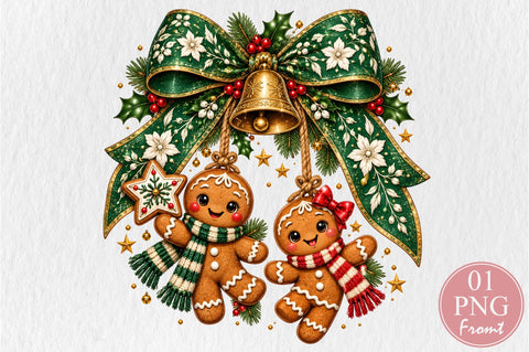 Christmas Gingerbread Couple PNG Sublimation nirmal108roy 