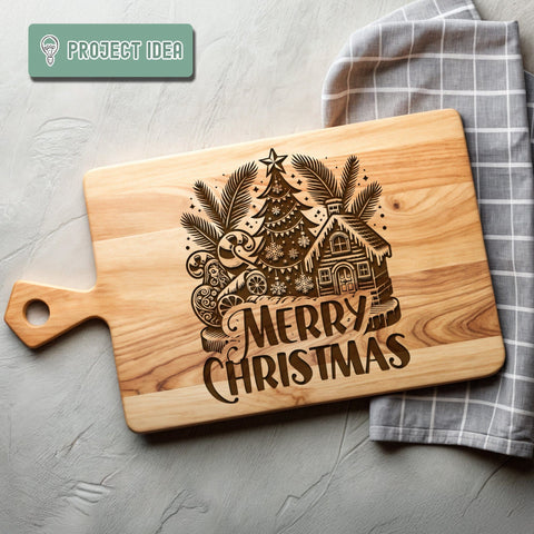 Christmas Gingerbread House and Tree Svg Dxf Png Jpg SVG CraftySVGStudio 