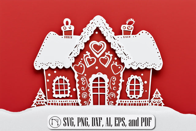 Christmas Gingerbread House SVG SVG MD JOYNAL ABDIN 