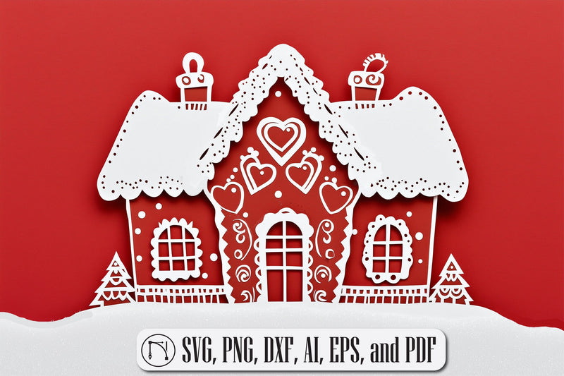Christmas Gingerbread House SVG SVG MD JOYNAL ABDIN 