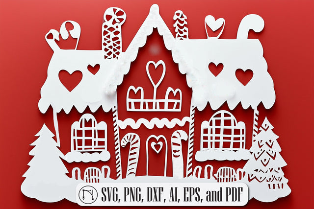 Christmas Gingerbread House SVG SVG MD JOYNAL ABDIN 
