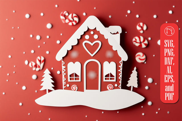 Christmas Gingerbread House SVG SVG MD JOYNAL ABDIN 