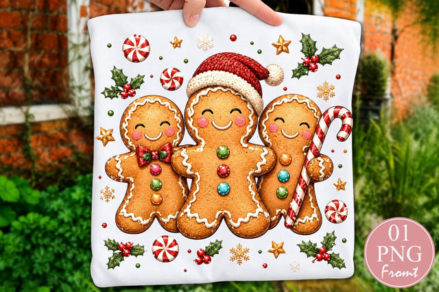 Christmas Gingerbread Man Family PNG Sublimation nirmal108roy 