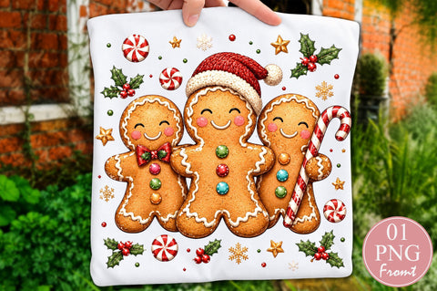 Christmas Gingerbread Man Family PNG Sublimation nirmal108roy 