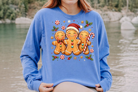 Christmas Gingerbread Man Family PNG Sublimation nirmal108roy 