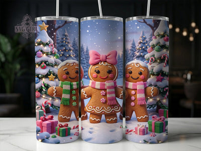Christmas Gingerbread Men 20oz Tumbler, Xmas Gingerbread Men, Gingerbread Men, Gingerbread Tumbler, Gingerbread PNG, Gingerbread Wrap, Holiday Gingerbread, 20oz Tumbler Wrap Sublimation SvggirlplusArt 