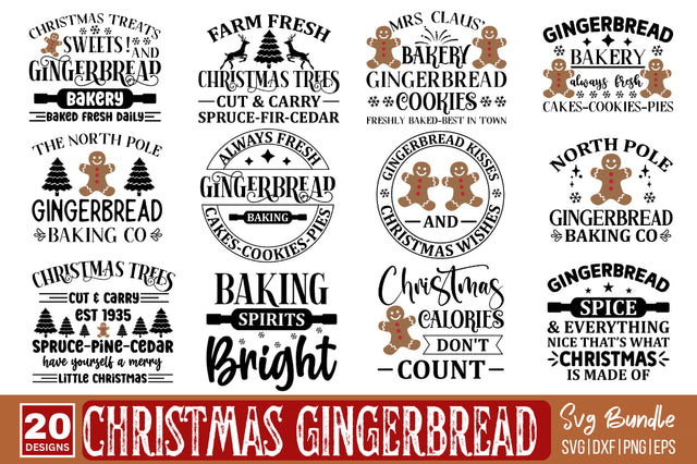 Christmas Gingerbread SVG Bundle SVG Designangry 
