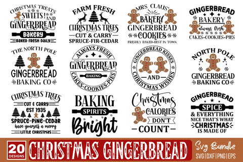 Christmas Gingerbread SVG Bundle SVG Designangry 