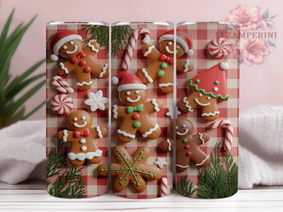 Christmas Gingerbread Tumbler, Christmas Gingerbread, Cute Gingerbread, Holiday Baking Theme, Christmas Tumbler, 20oz Tumbler, Sublimation Design Sublimation Li Zamperini 
