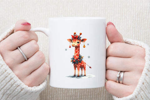 Christmas Giraffe Sublimation Clipart Sublimation designartist 