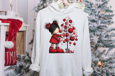 Christmas Girl Tree PNG Clipart Sublimation SVGArt 