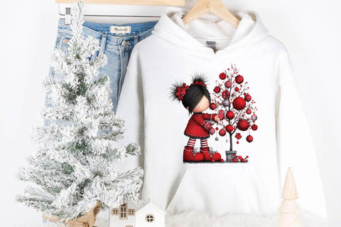Christmas Girl Tree PNG Clipart Sublimation SVGArt 