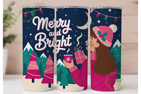 Christmas Girl Tumbler Wrap 20oz Sublimation PixelChick 