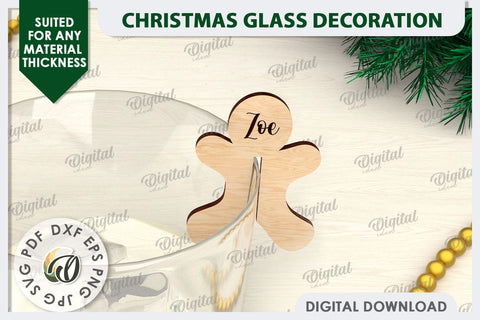 Christmas Glass Decor Laser Cut. Christmas Decoration SVG SVG Evgenyia Guschina 