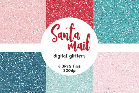 Christmas Glitter Backgrounds | Holiday Sparkle Pattern Digital Pattern GlamArtZhanna 