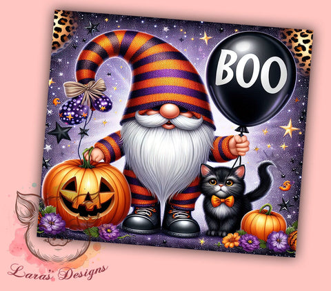 Christmas Gnome 20 oz Skinny Tumbler Sublimation Design, Straight & Tapered Tumbler Png, Gnome Tumbler Png, Digital Download PNG Sublimation Lara' s Designs 