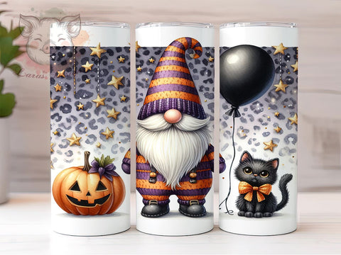 Christmas Gnome 20 oz Skinny Tumbler Sublimation Design, Straight & Tapered Tumbler Png, Gnome Tumbler Png, Digital Download PNG Sublimation Lara' s Designs 