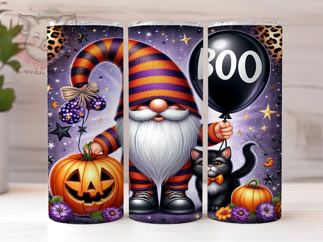 Christmas Gnome 20 oz Skinny Tumbler Sublimation Design, Straight & Tapered Tumbler Png, Gnome Tumbler Png, Digital Download PNG Sublimation Lara' s Designs 