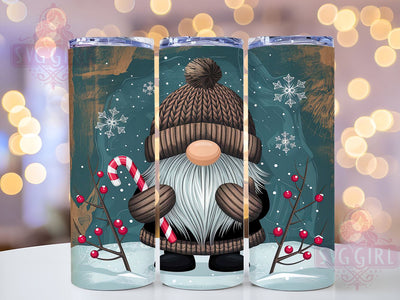 Christmas Gnome 20oz Tumbler Wrap Sublimation Design, Straight Tapered Tumbler Wrap, Christmas Tumbler Png, Instant Digital Download Sublimation SvggirlplusArt 