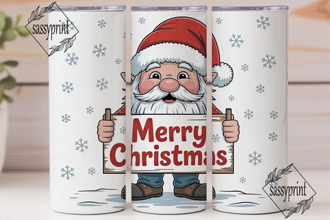 Christmas Gnome 20oz Tumbler Wrap Sublimation sassyprint 