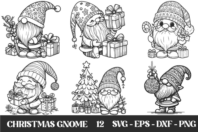 Christmas Gnome Bundle SVG Rupkotha 