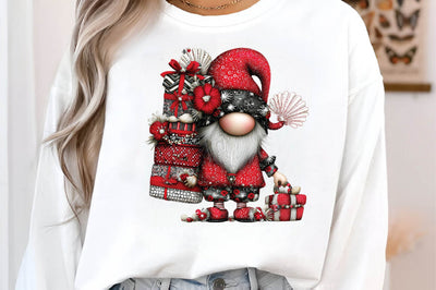 Christmas Gnome Clipart PNG Sublimation SVGArt 