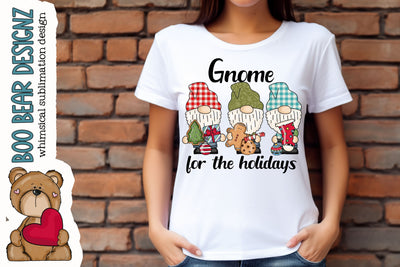 Christmas Gnome Clipart Sublimation Boo Bear Designz 