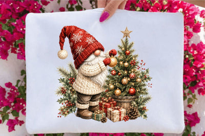 Christmas Gnome Clipart Sublimation SVGArt 