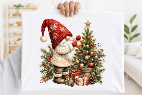 Christmas Gnome Clipart Sublimation SVGArt 