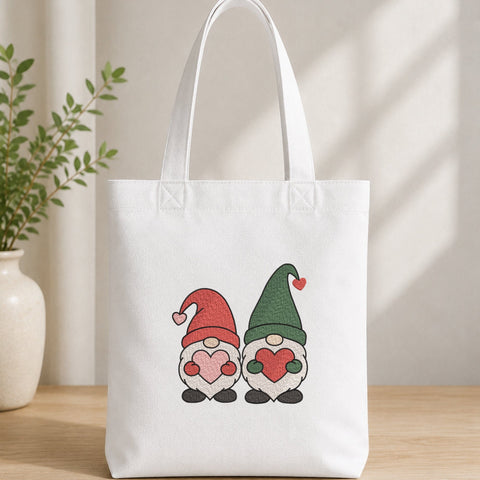 Christmas Gnome Couple Hearts Embroidery Design – Cute Love Gnomes Machine Embroidery File Embroidery/Applique DESIGNS PatternFeed8 