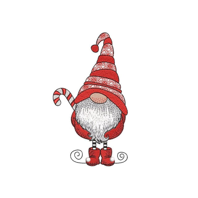 Christmas Gnome Embroidery Design, 3 sizes, Instant Download Embroidery/Applique DESIGNS Nino Nadaraia 