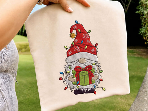 Christmas Gnome Embroidery Design, 4 sizes Embroidery/Applique DESIGNS DesignDestine 