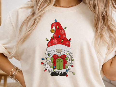 Christmas Gnome Embroidery Design, 4 sizes Embroidery/Applique DESIGNS DesignDestine 